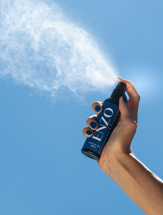 Close-up of hypochlorous acid mist being sprayed 